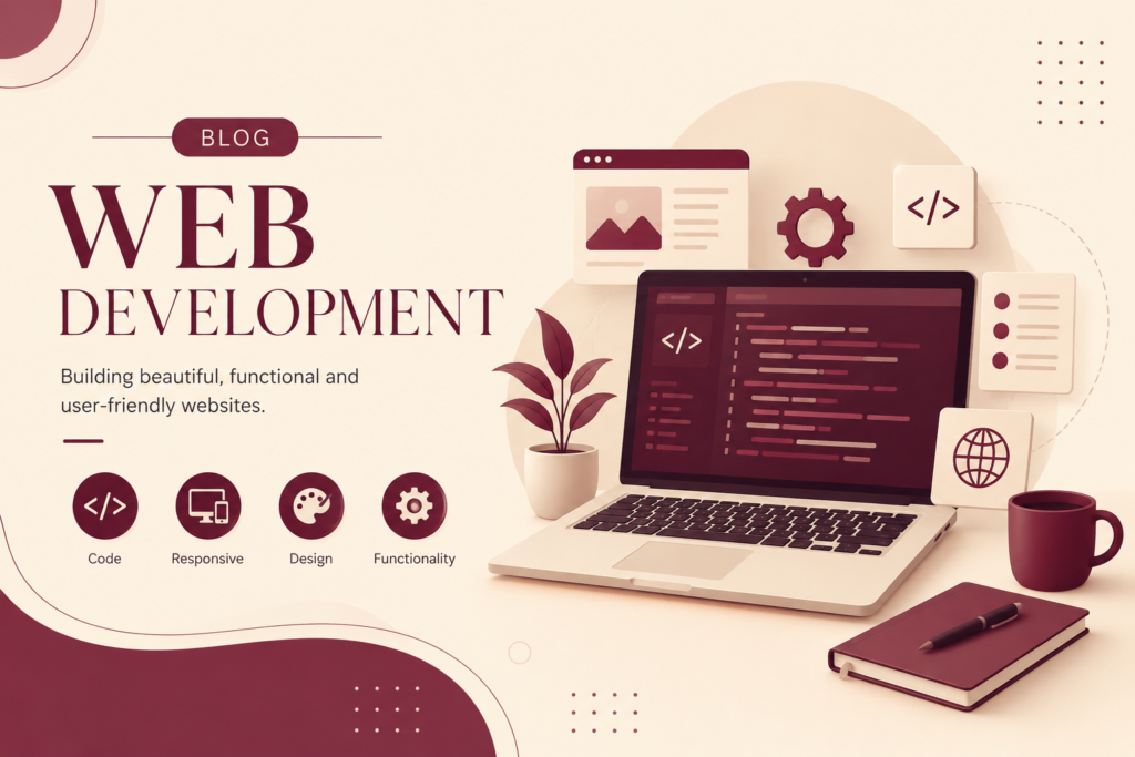 Web development services with responsive website design, coding, WordPress development and website functionality